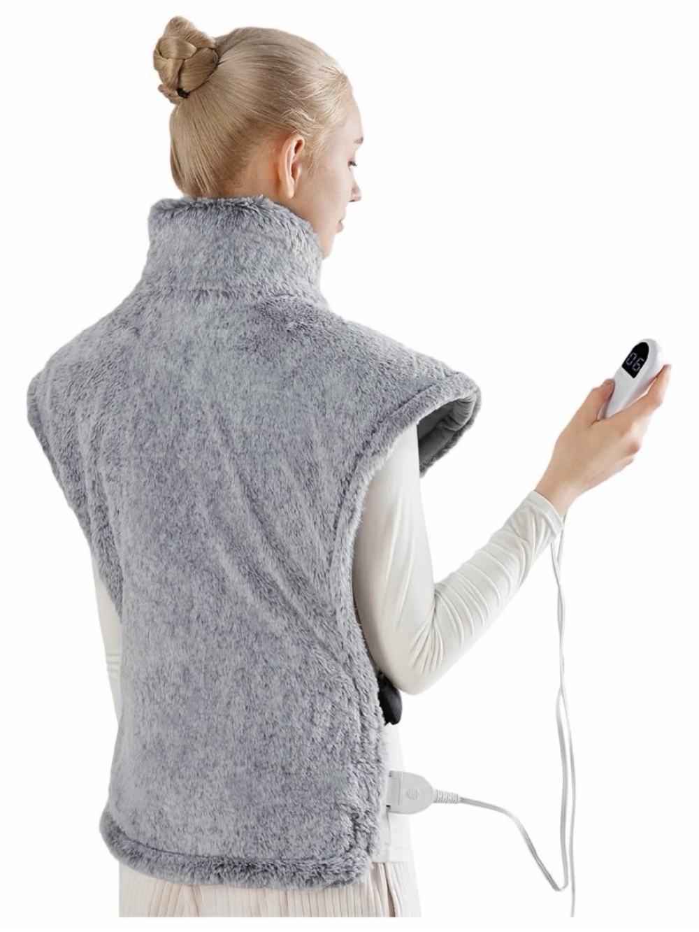 NWOB Bedsure Gray Extra Large Full Body Heating Pad